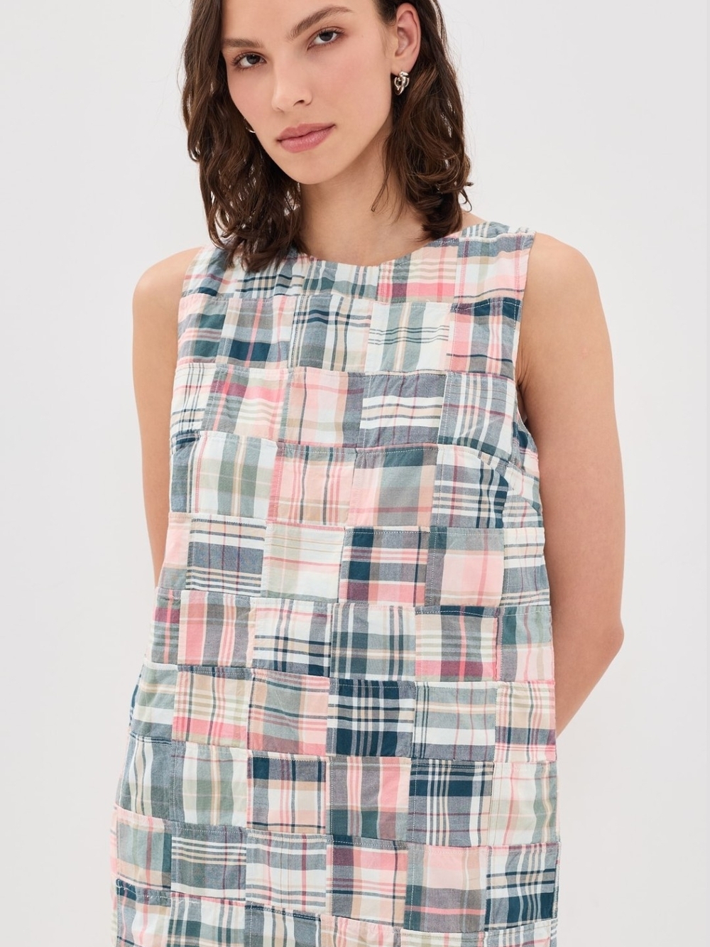 Marea Madras Patchwork Shift Dress - Picture 2 of 3